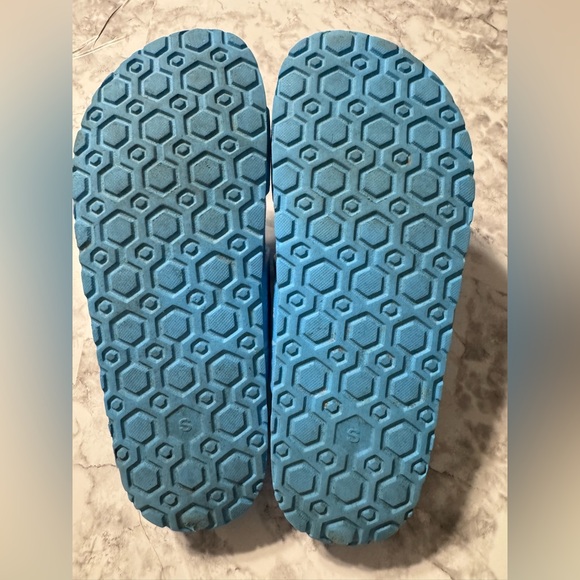 Aeropostale Daisy Double Strap Slide Sandal Blue Size Small/ 7 - Picture 6 of 6